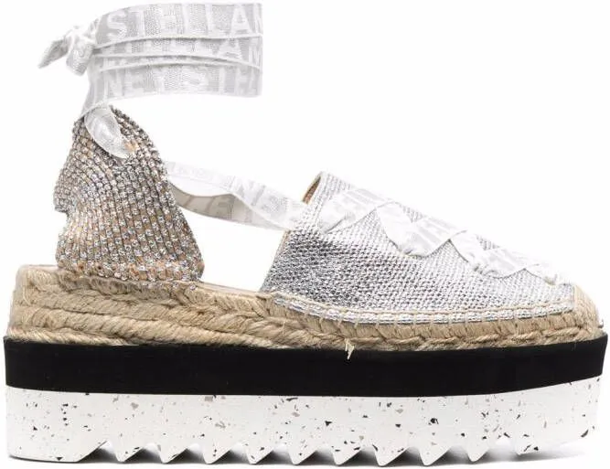 Stella McCartney Gaia platform espadrilles Grey