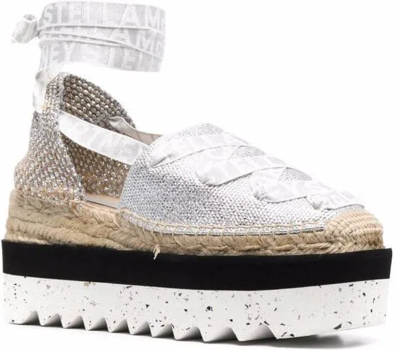 Stella McCartney Gaia platform espadrilles Grey