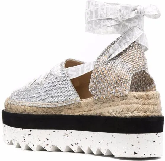 Stella McCartney Gaia platform espadrilles Grey