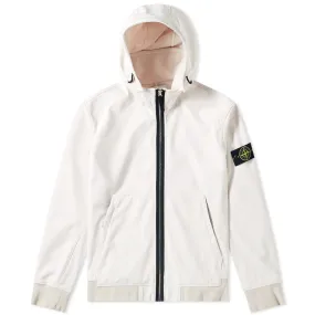 Stone Island Soft Shell Jacket Fixed Hood Off White