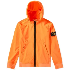 Stone Island Soft Shell Jacket with Fixed Hood - Fluorescent