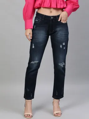 Straight Fit Mid-Rise Jeans