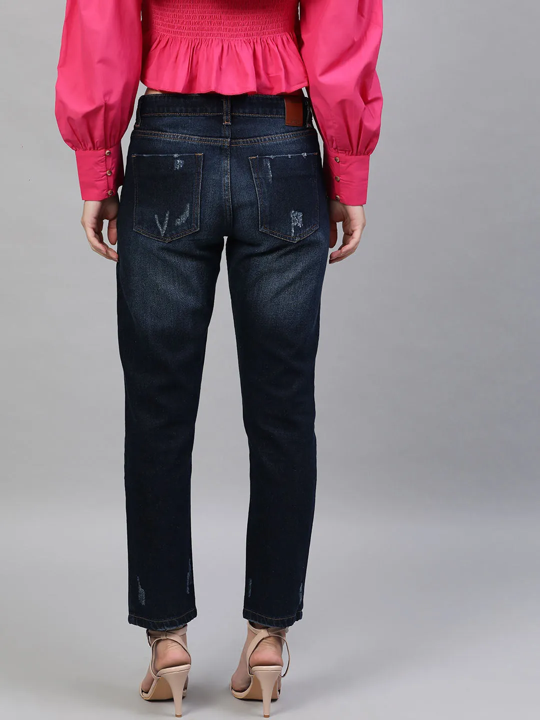 Straight Fit Mid-Rise Jeans