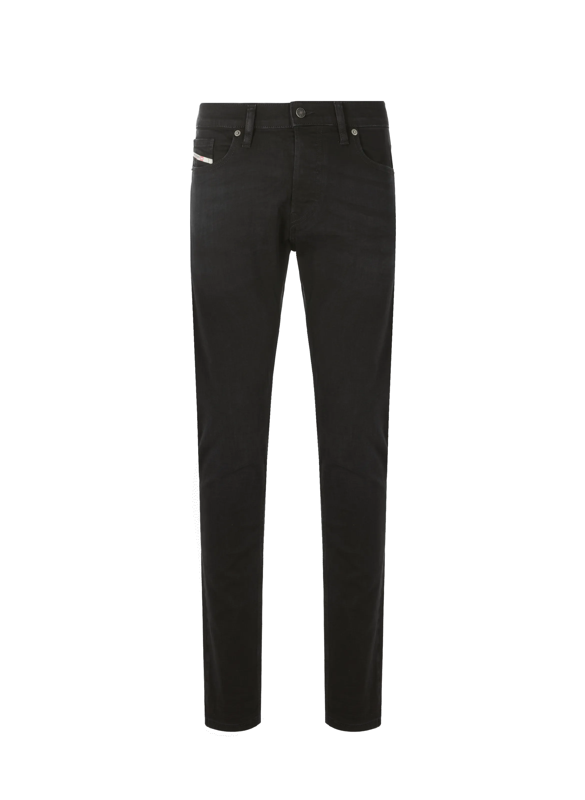 Stretch Cotton Slim-Fit Jeans Black - DIESEL