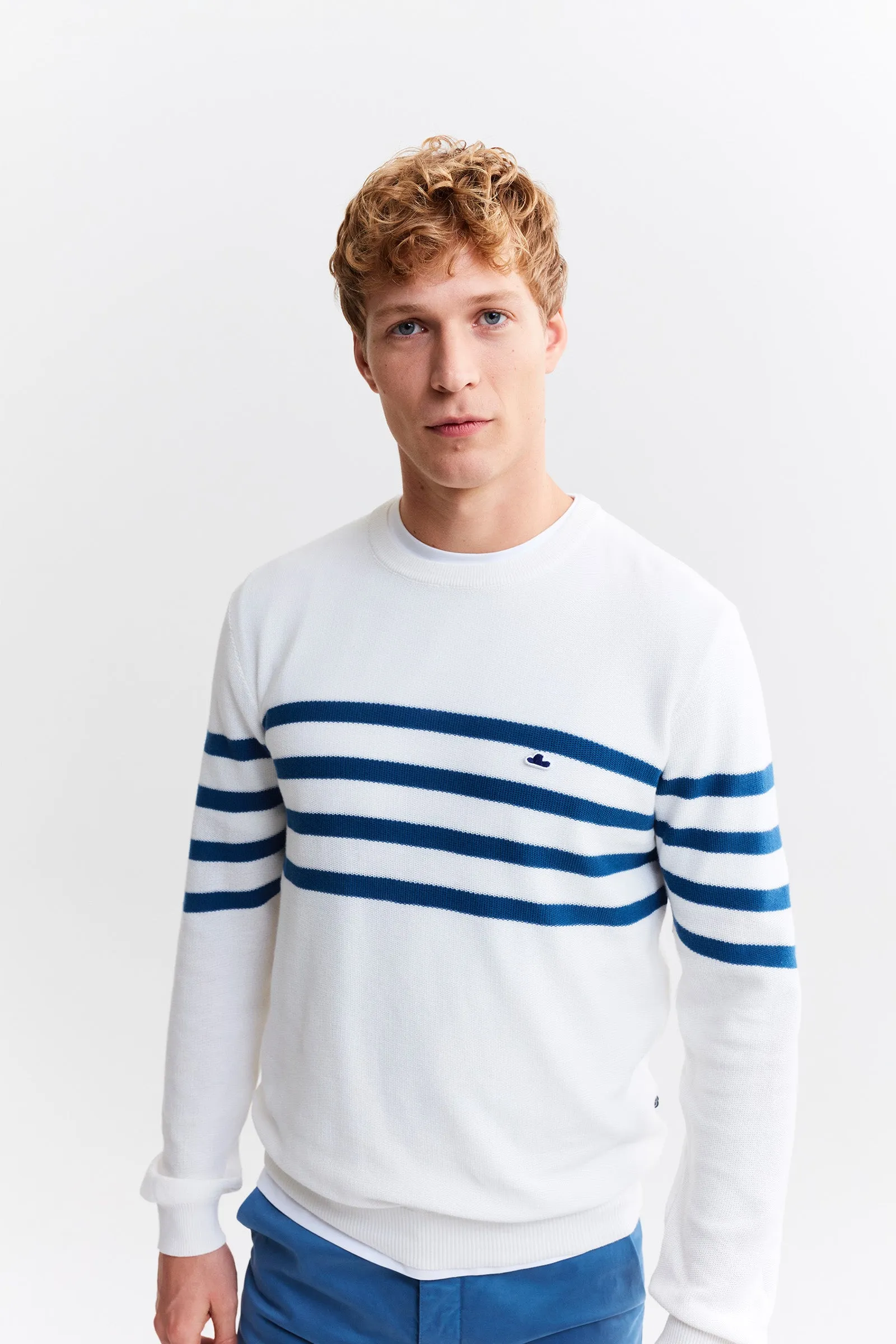 Striped Logo Knit