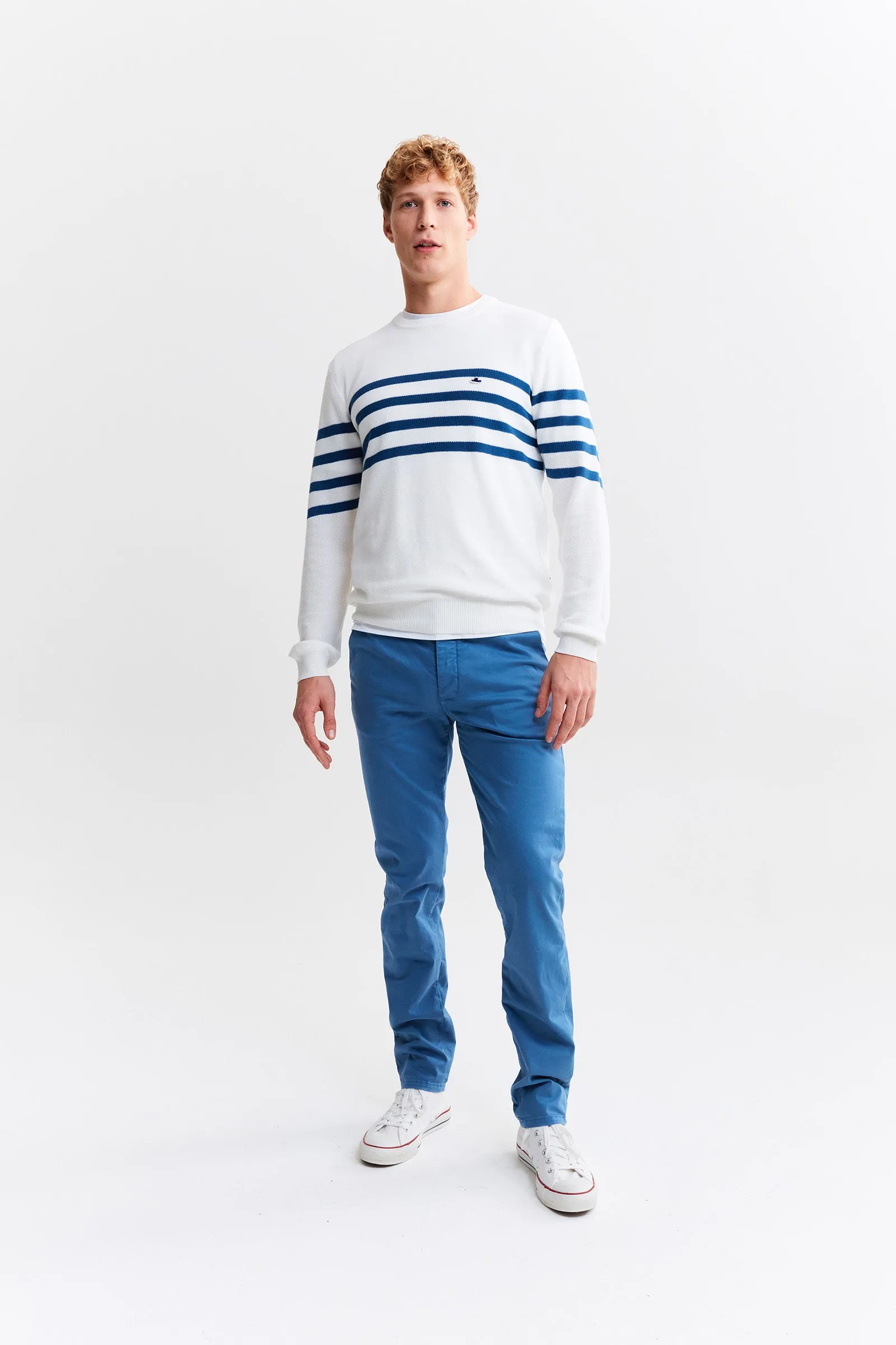 Striped Logo Knit