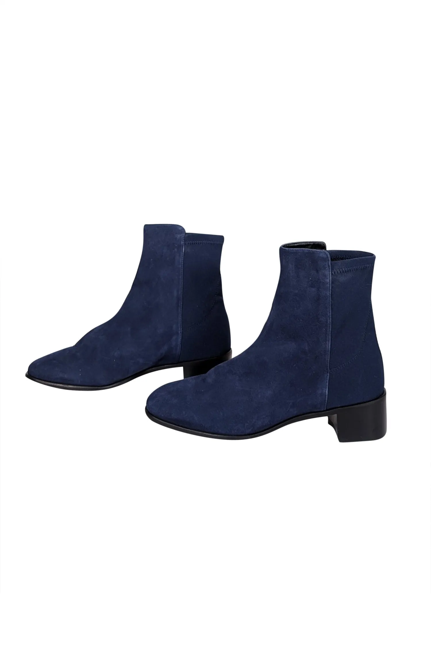 Stuart Weitzman - Navy Suede Short Boots Sz 7.5