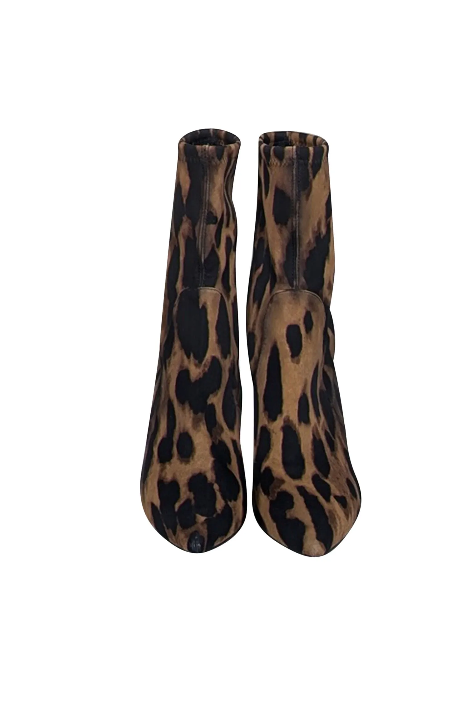 Stuart Weitzman - Tan & Black Leopard Print Short Boots Sz 7