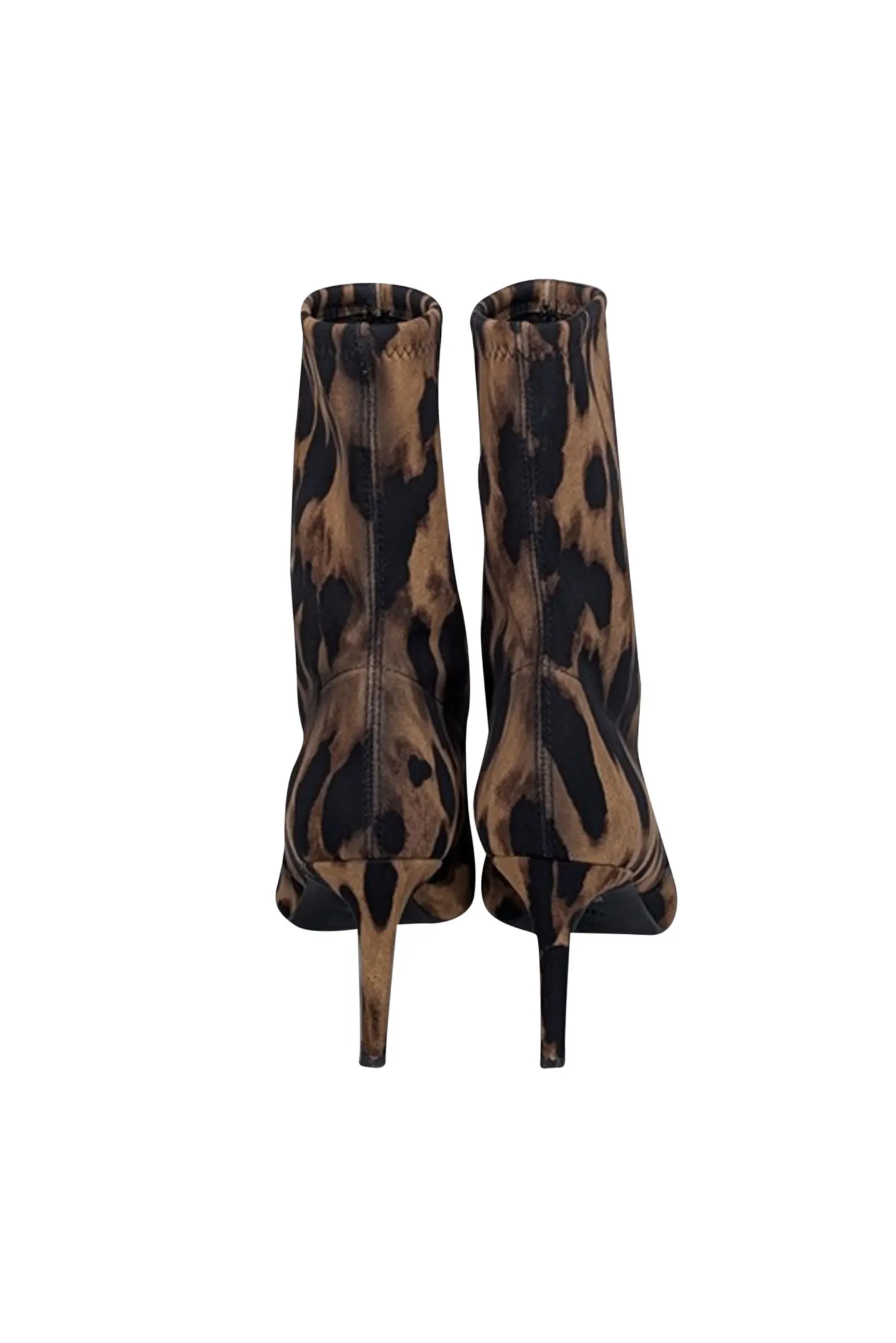 Stuart Weitzman - Tan & Black Leopard Print Short Boots Sz 7