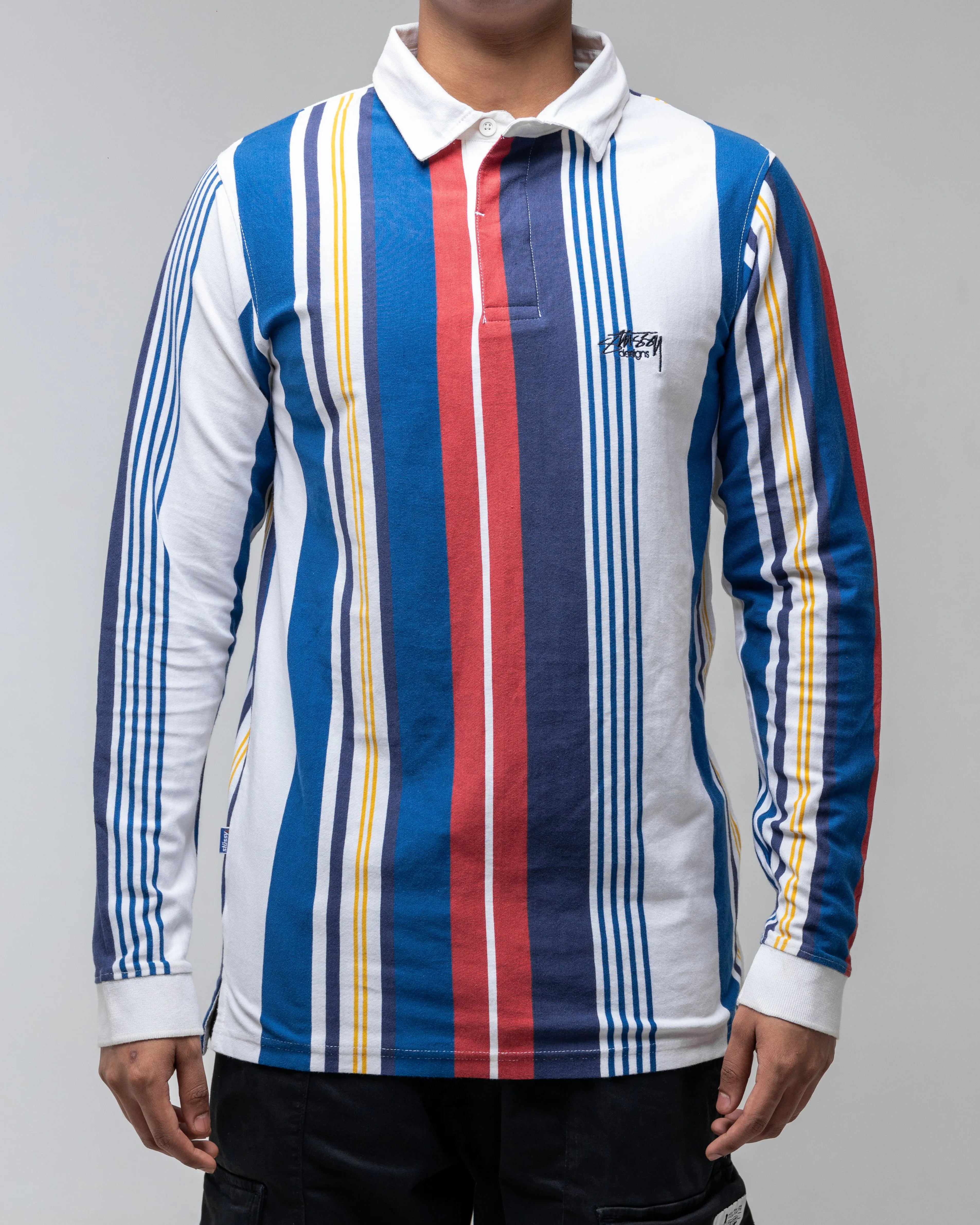 Stussy  STUSSY STRIPED POLO