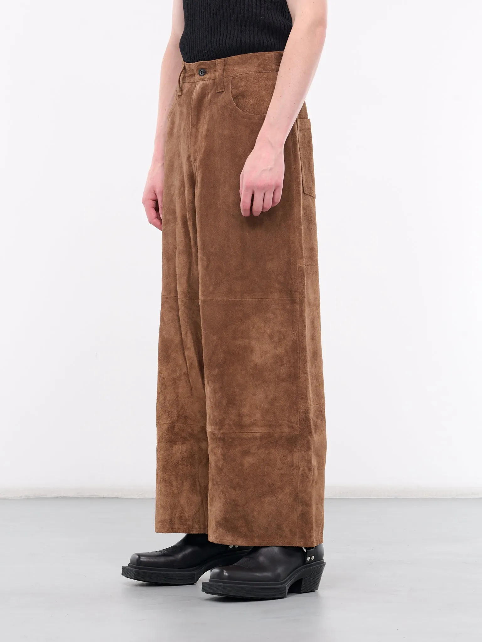 Suede Trousers (AUP2408-CAMEL)