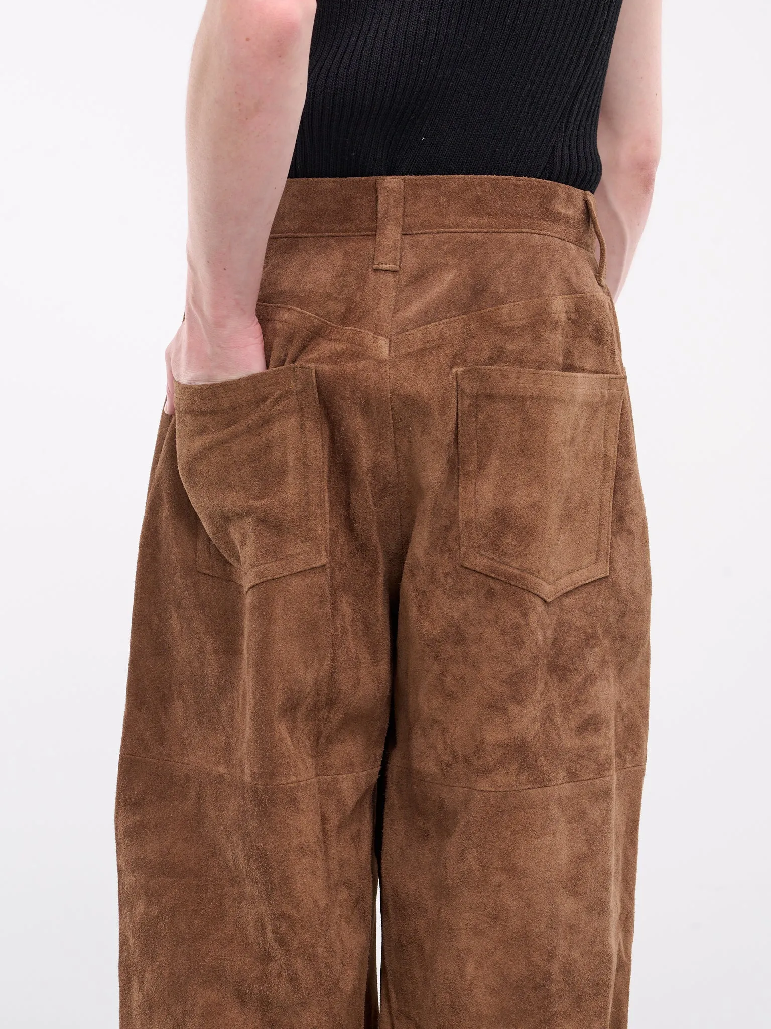 Suede Trousers (AUP2408-CAMEL)