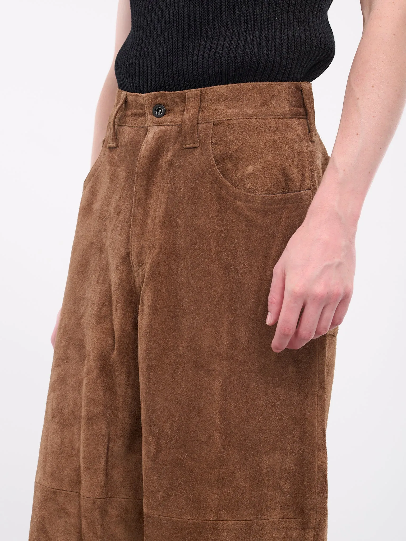 Suede Trousers (AUP2408-CAMEL)