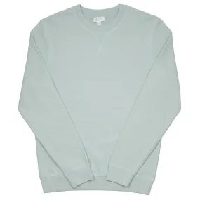 Sunspel Dusky Green Loopback Sweatshirt