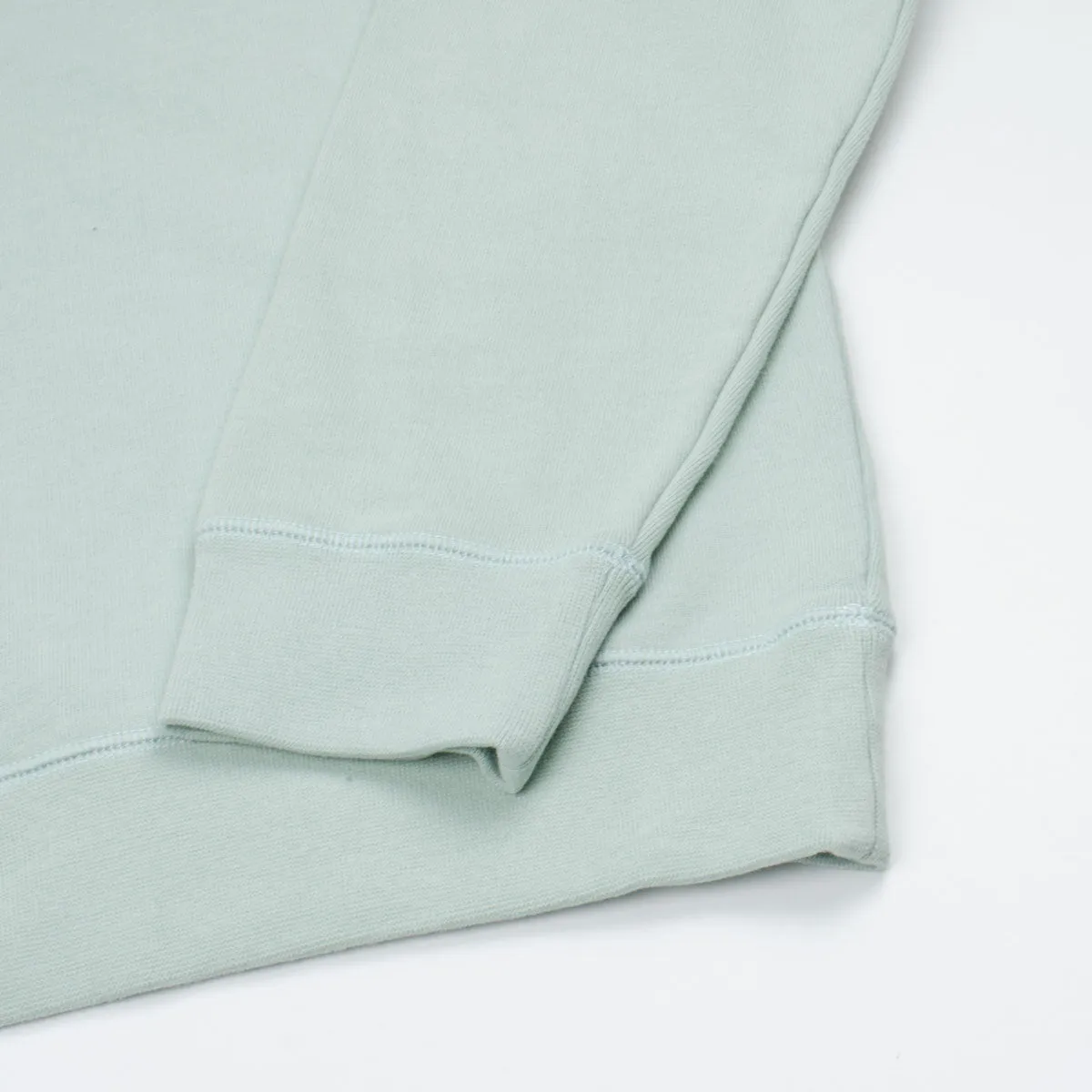 Sunspel Dusky Green Loopback Sweatshirt