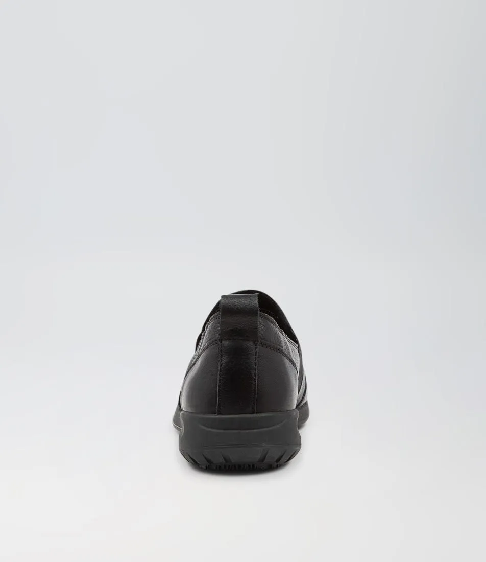 SUPERSOFT Franis Black Leather Sneakers