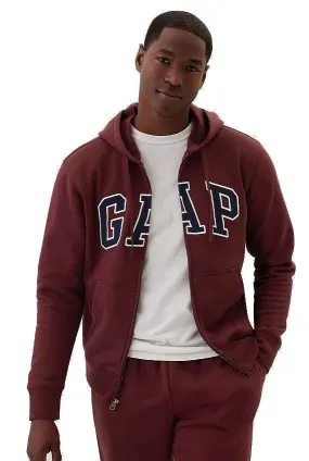 sweatshirt GAP Heritage Logo GAP SNL Zip - Noir Red 796 - men´s