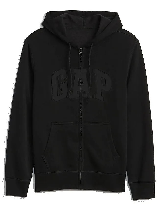 sweatshirt GAP Heritage Logo Zip - True Black V2 2 - men´s