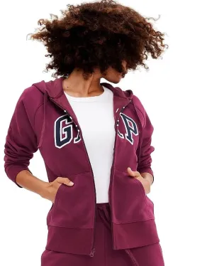 sweatshirt GAP Logo GAP Heritage Zip - Ruby Wine - women´s