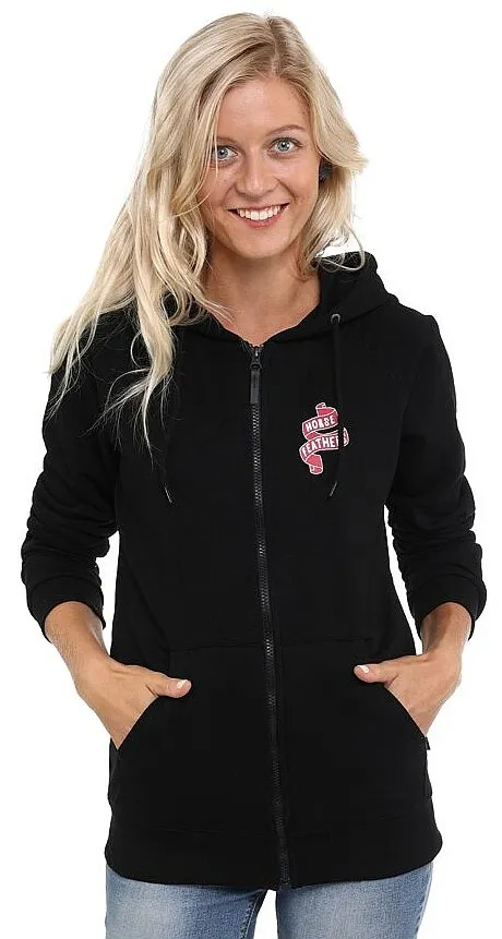 sweatshirt Horsefeathers Vita Zip - Black - women´s