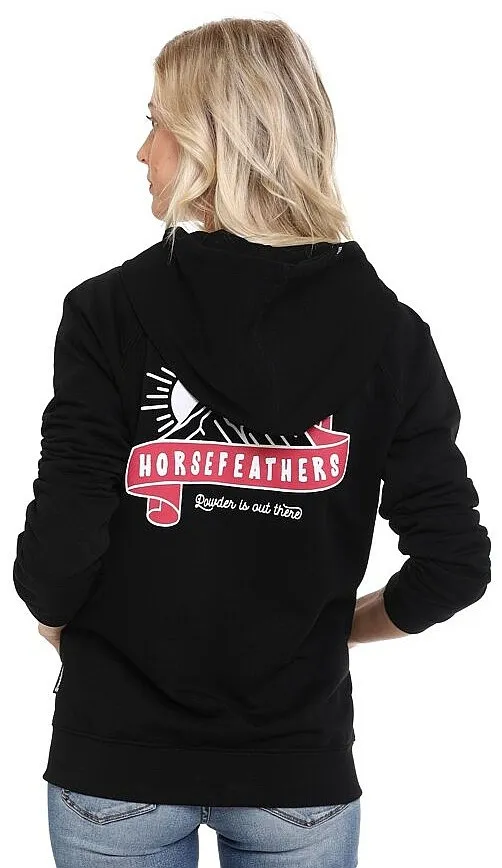 sweatshirt Horsefeathers Vita Zip - Black - women´s