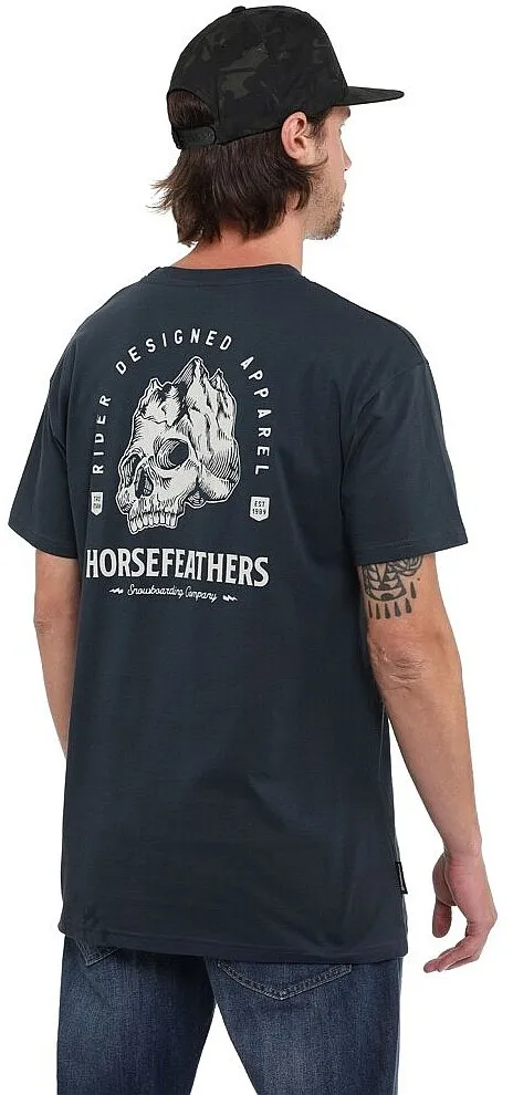 T-Shirt Horsefeathers Mountain Skull - Midnight Navy - men´s