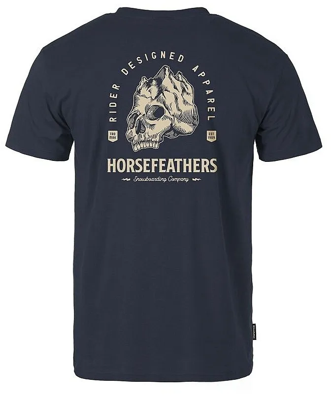 T-Shirt Horsefeathers Mountain Skull - Midnight Navy - men´s