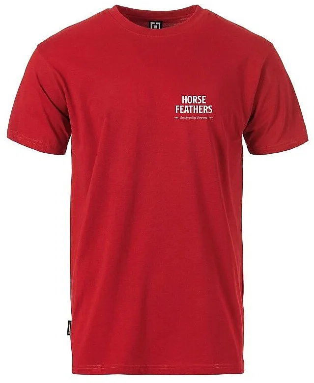 T-Shirt Horsefeathers Mountain Skull - True Red - men´s