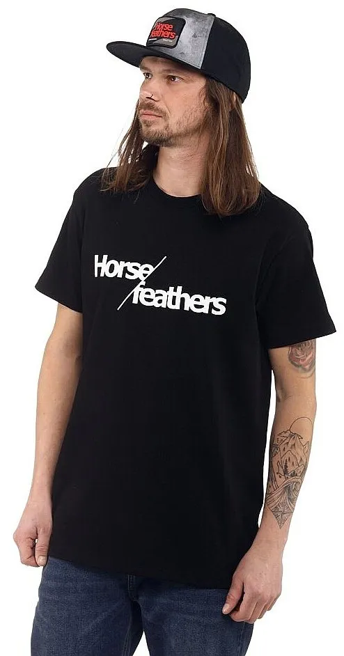 T-Shirt Horsefeathers Slash - Black - men´s