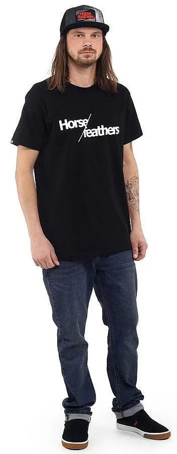 T-Shirt Horsefeathers Slash - Black - men´s