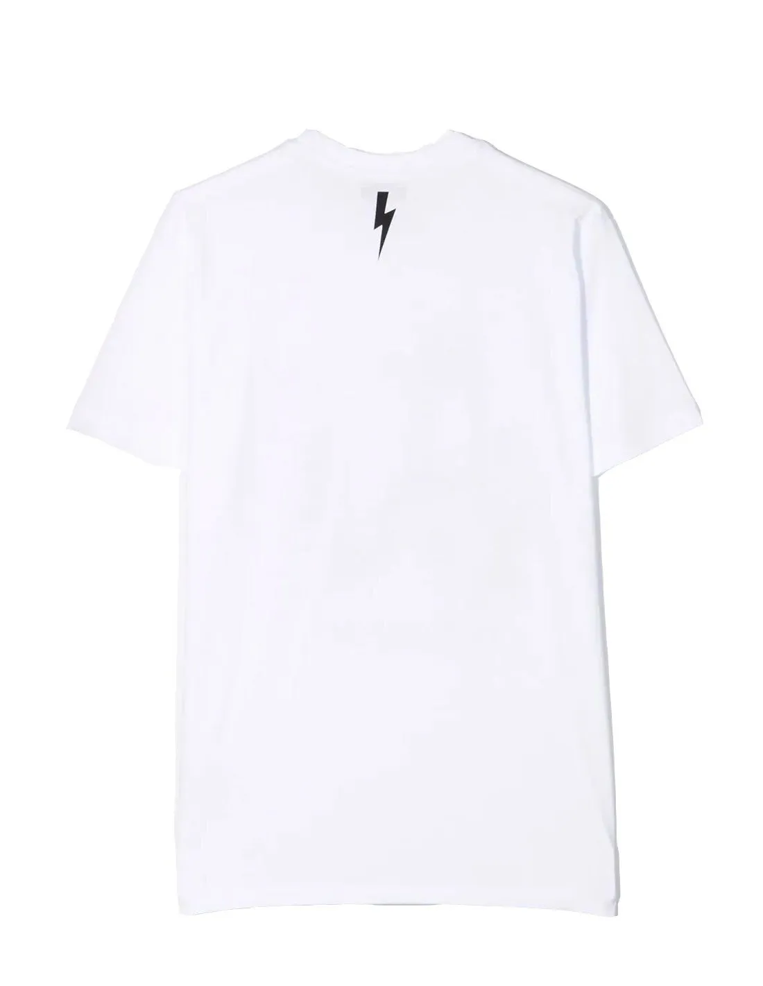 T-shirt Neil Barrett bimbo 030595 bianca PE22