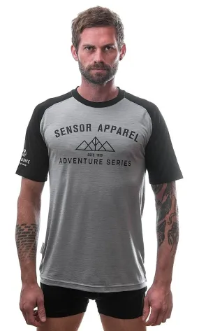 T-Shirt Sensor Merino Active PT Adventure - Gray/Black - men´s