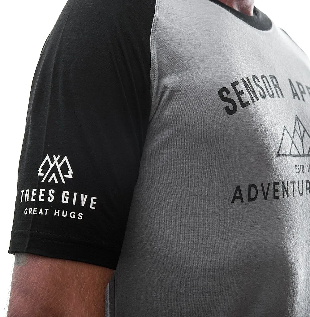 T-Shirt Sensor Merino Active PT Adventure - Gray/Black - men´s