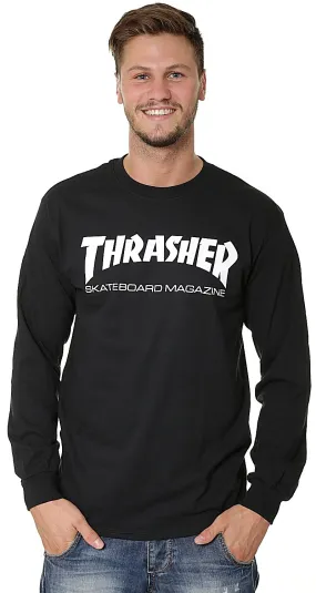 T-shirt Thrasher Skate Mag LS - Black