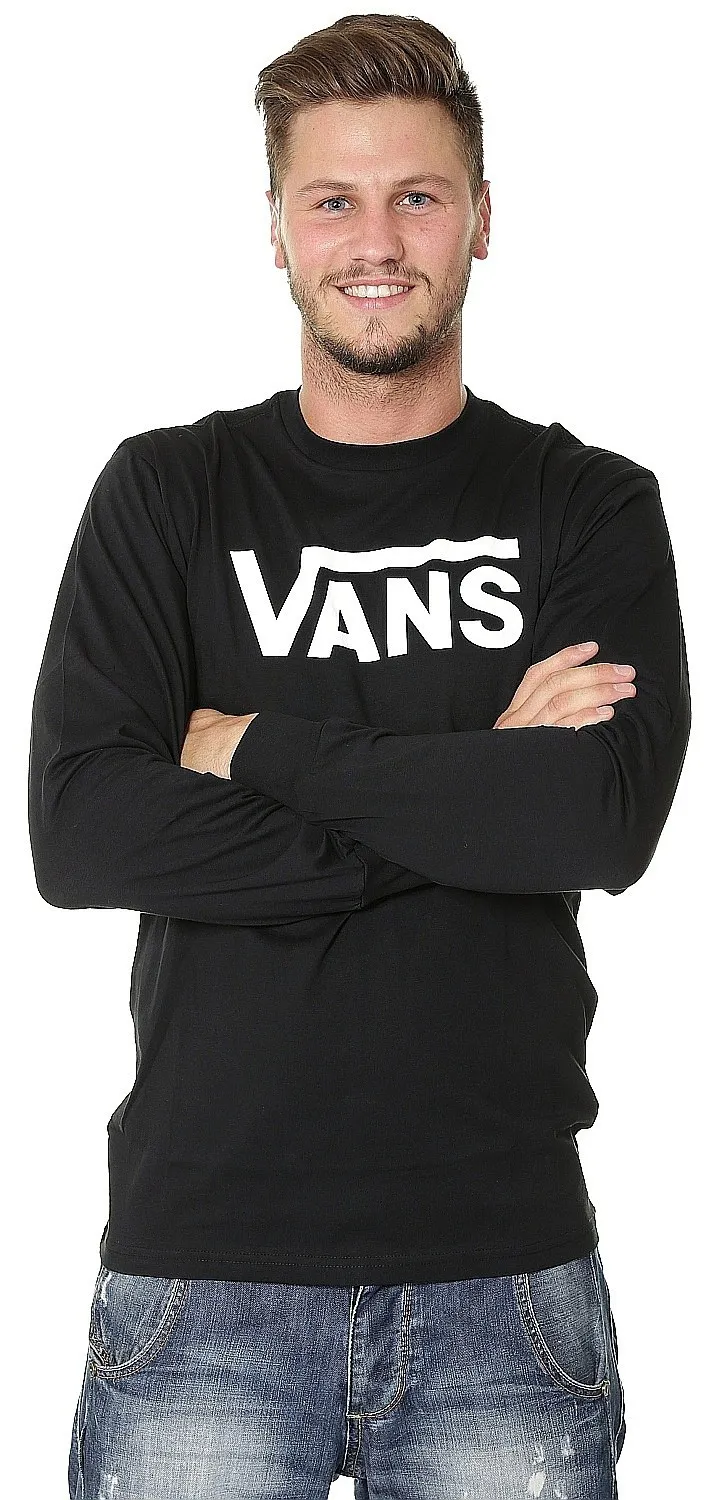 T-shirt Vans Classic LS - Black/White