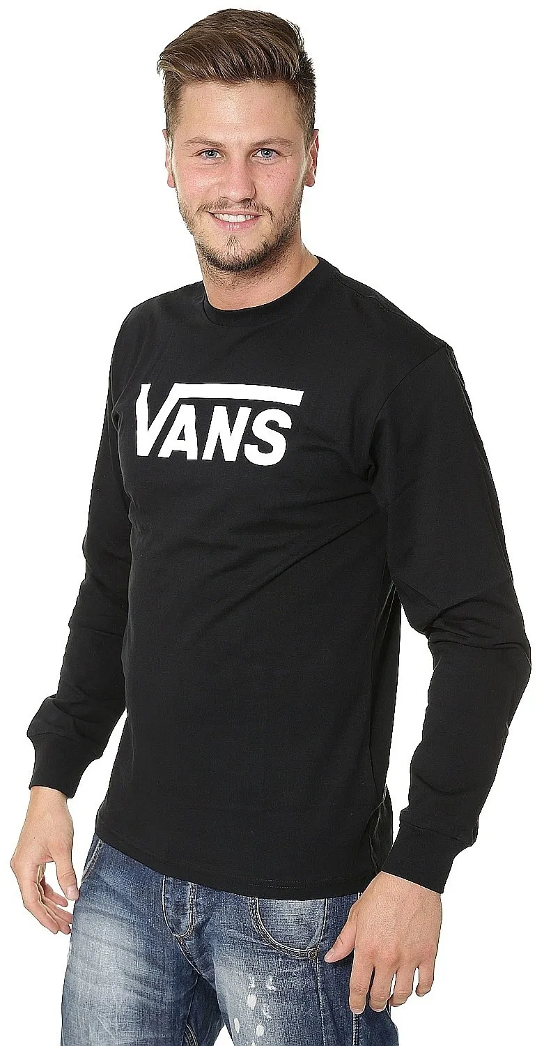 T-shirt Vans Classic LS - Black/White