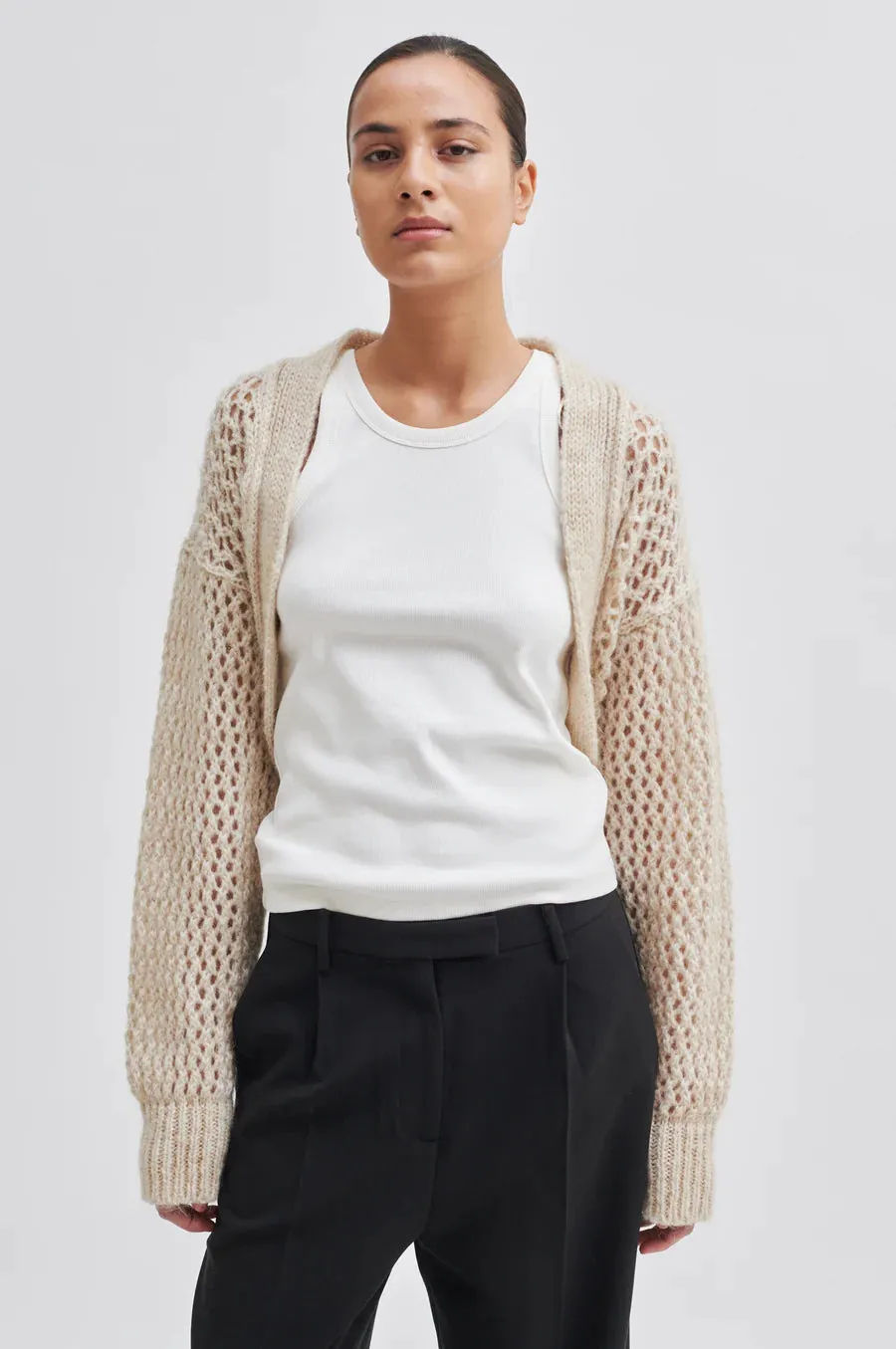 Tabita Knit Bolero Moonbeam