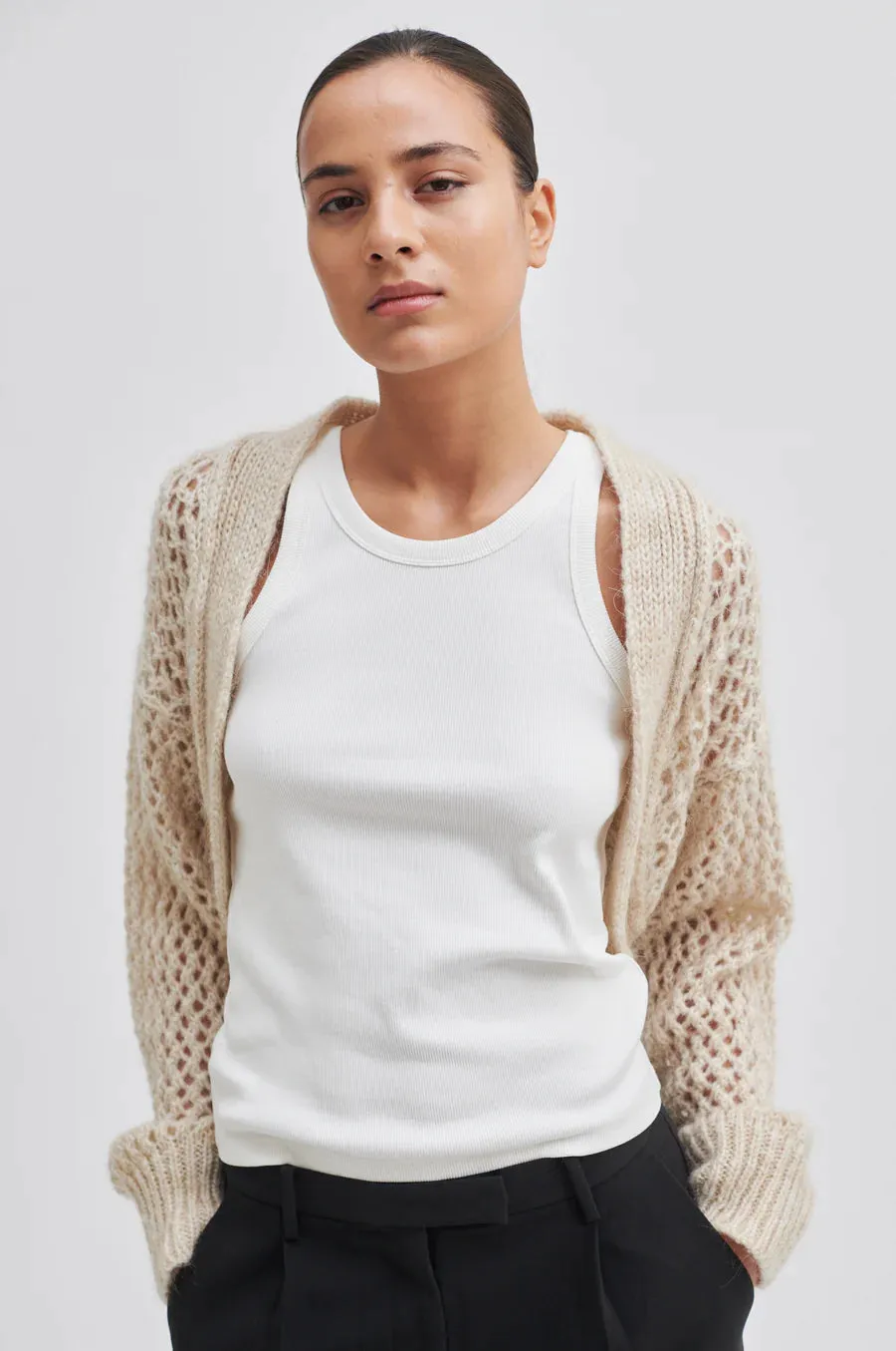 Tabita Knit Bolero Moonbeam