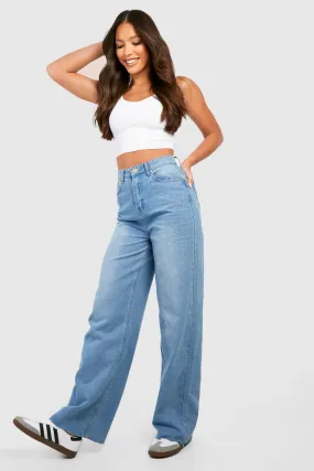 Tall High Waisted Basic Wide Leg Jeans