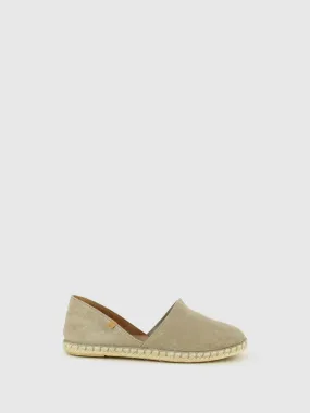 Taupe Flat Espadrilles