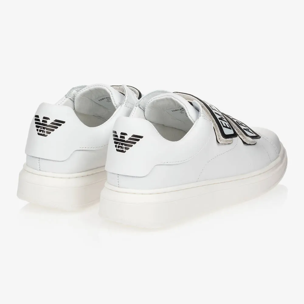 Teen White Logo Trainers