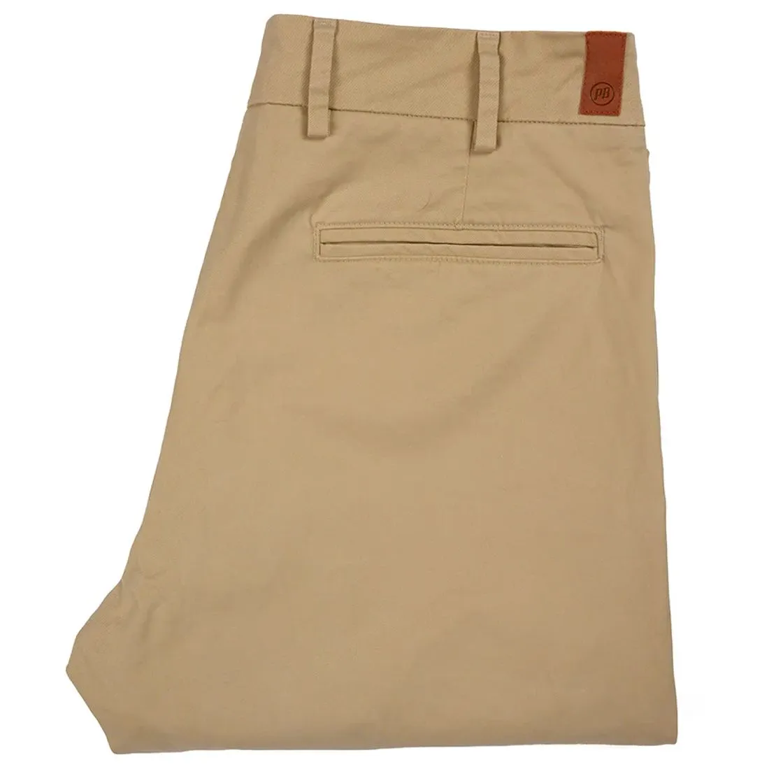 The American 8.2oz Washed Cotton Stretch Twill Khakis in Dark Khaki by Pennbilt