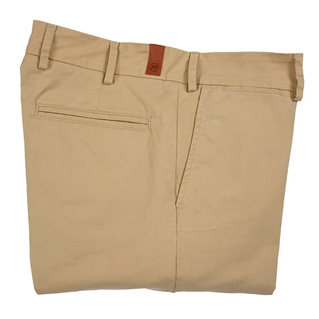 The American 8.2oz Washed Cotton Stretch Twill Khakis in Dark Khaki by Pennbilt