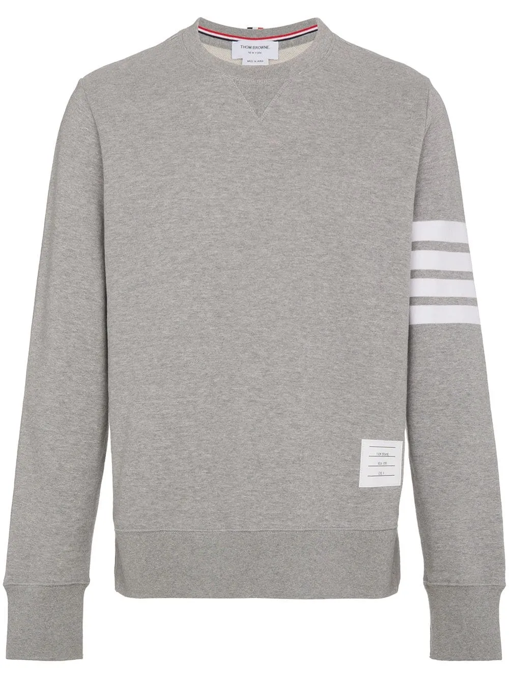 Thom Browne 4 Bar Cotton Crewneck Sweatshirt