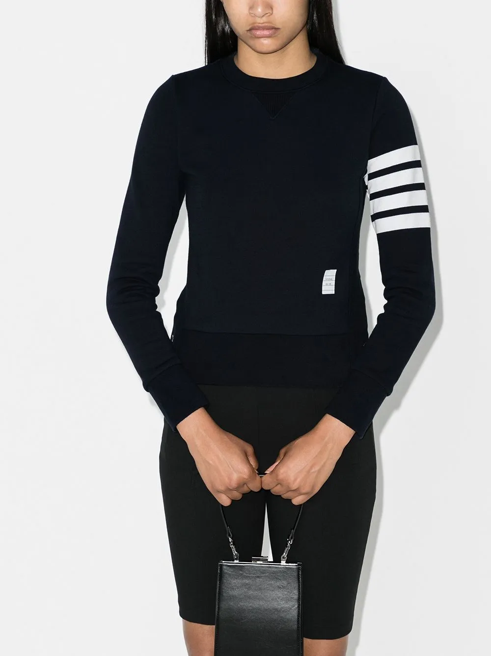 Thom Browne 4 Bar Cotton Sweatshirt