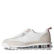 Thom Browne White Tech Runner Trainers with Clear Sole