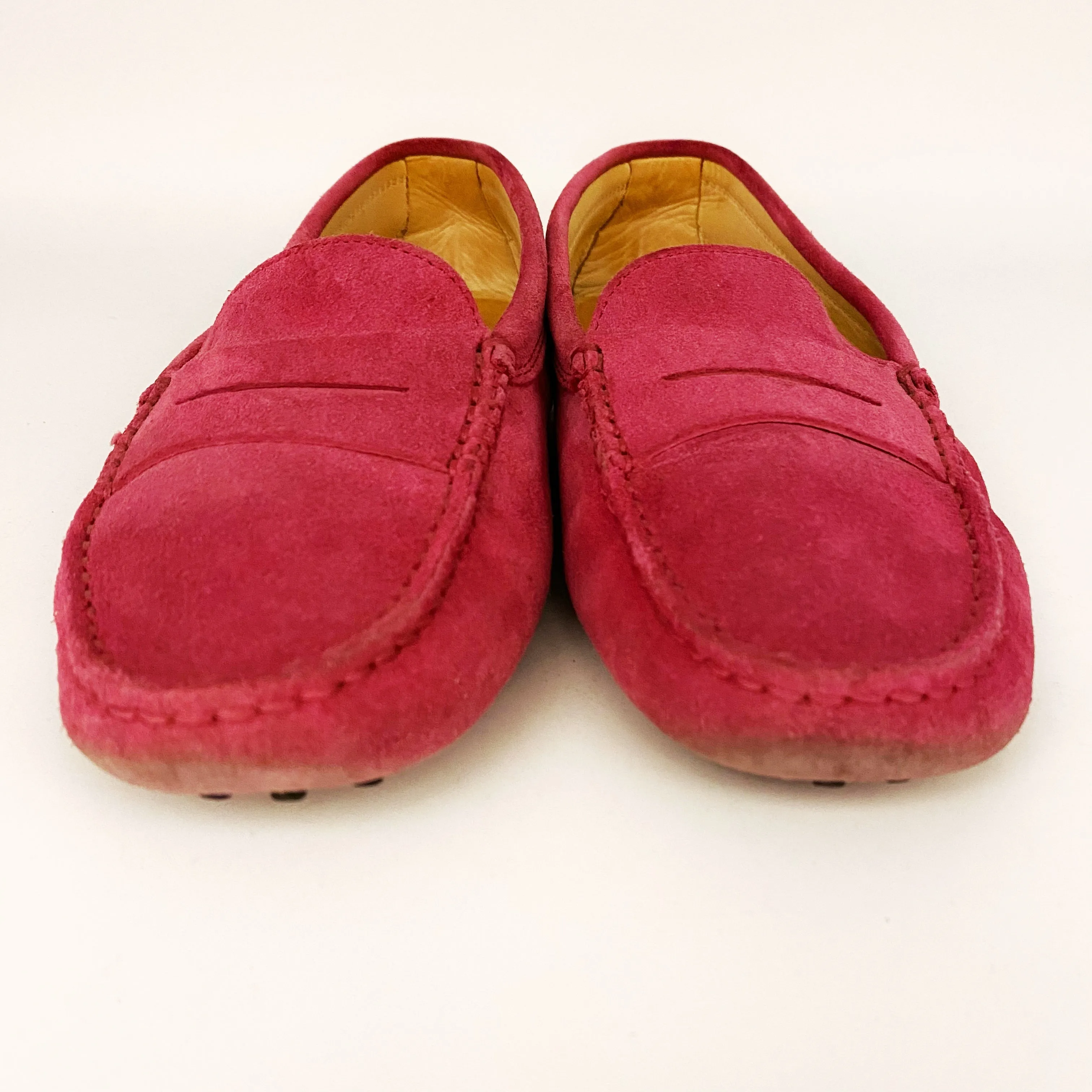 Tod's red flat shoes