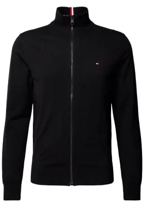 Black Tommy Hilfiger 1985 Zip Knit