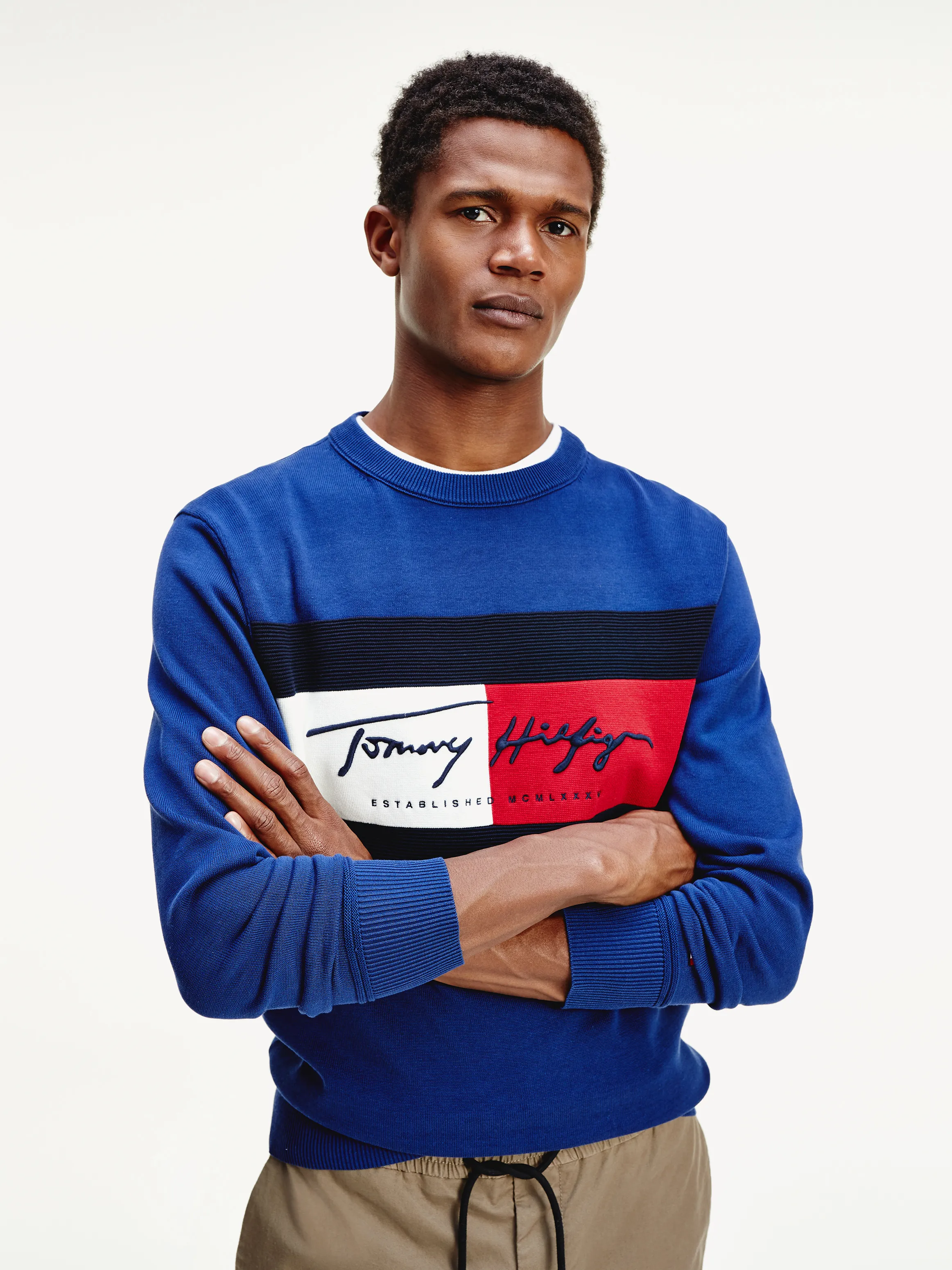 Tommy Hilfiger Autograph Flag Sweater Jumpers