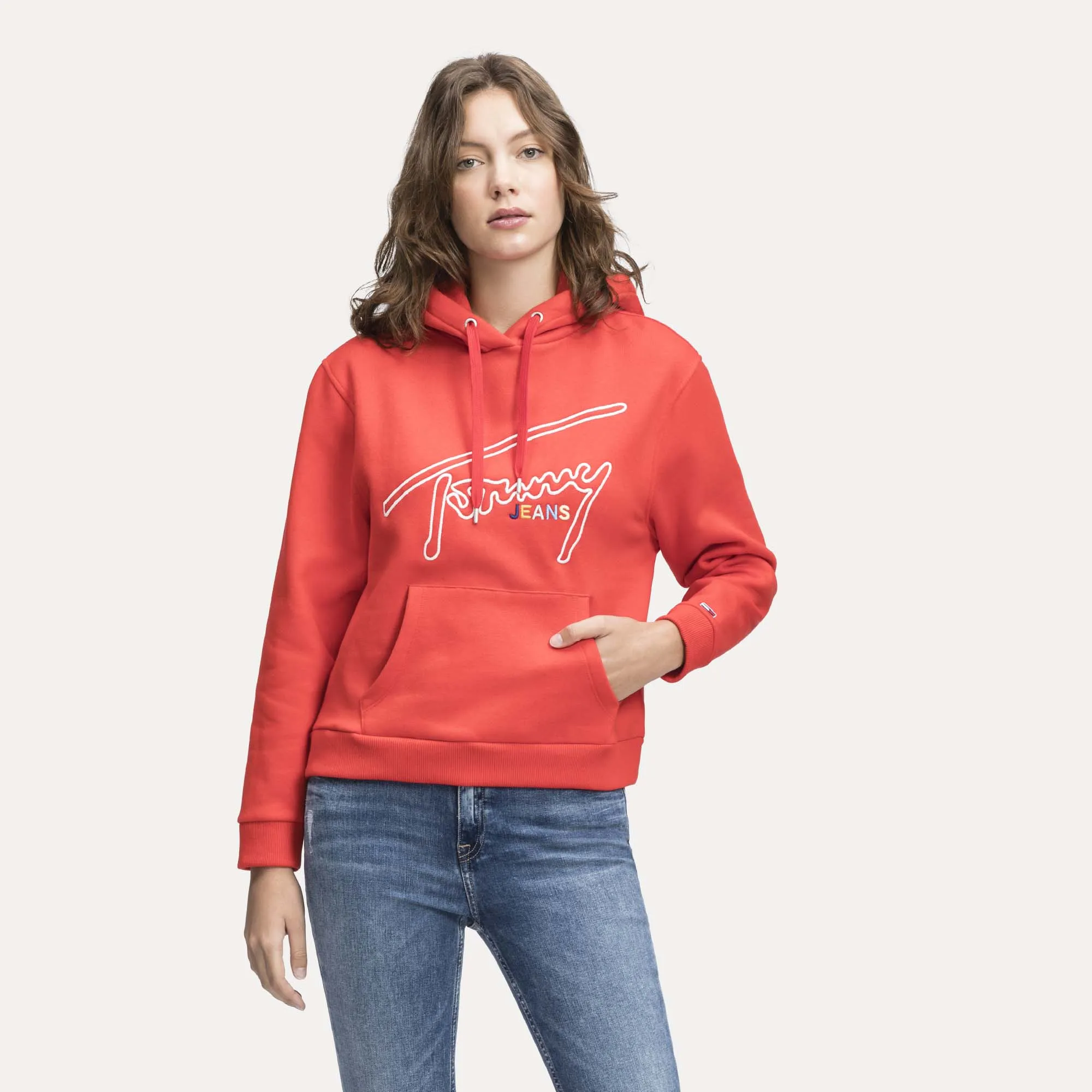 Tommy Hilfiger hoodie - Signature Logo Fleece Hoodie | Jumpers